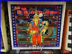 Bally 1978 Six Million Dollar Man Pinball Machine Leds Lee Majors Nice