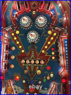 Bally 1978 Six Million Dollar Man Pinball Machine Partial Restore Prof Techs Led