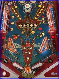 Bally 1978 Six Million Dollar Man Pinball Machine Partial Restore Prof Techs Led