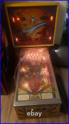 Bally 1979 Supersonic Pinball Machine. Supersonic Flight TURNS ON NEEDS TLC Bally 1979 Supersonic Pinball Machine. Supersonic Flight TURNS ON NEEDS TLC