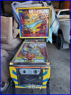 Bally 1979 Supersonic Pinball Machine. Supersonic Flight that holds records