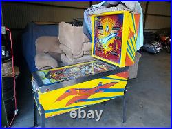 Bally 1979 Supersonic Pinball Machine. Supersonic Flight that holds records