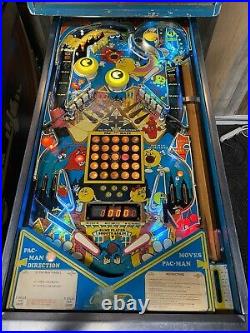 Bally 1982 Mr And Mrs Pacman Pinball Machine Leds Plays Great