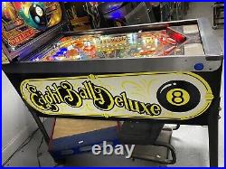 Bally 1984 Eight Ball Deluxe Pinball Machine Leds Plays Great Super Playfield