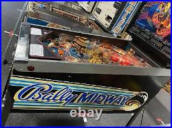 Bally 1986 Motordome Pinball Machine Leds Plays Great Motorcross