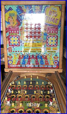 Bally Big Time! Vintage 1954 Bingo Pinball Machine