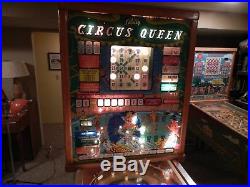 Bally Circus Queen bingo pinball machine