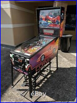 Bally Corvette Pinball Machine! Nice Game Perfect for Car Guy or Collector