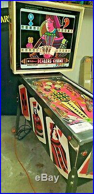 Bally Dealer's Choice Pinball Machine, Atlanta (Complete, non-working)