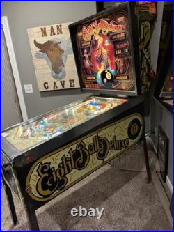 Bally Eight Ball Deluxe Original Pinball Machine Arcade Game 1981