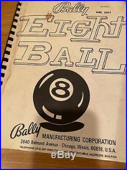 Bally Eight Ball Pinball Machine