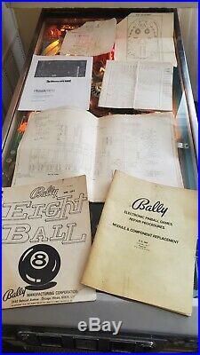 Bally Eight Ball Pinball Machine 1977