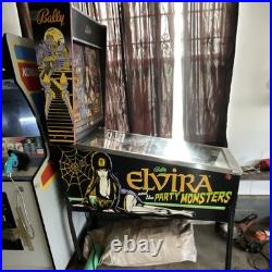 Bally Elvira and the Party Monsters Original Pinball Machine Arcade Game