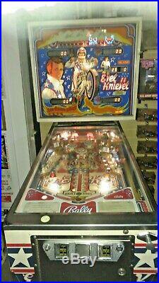 Bally Evel Knievel Pin Ball Machine Good Condition and Everything Works