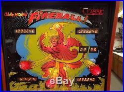 Bally Fireball Classic Pinball Machine LED's 1985 Coin Operated New MPU Board