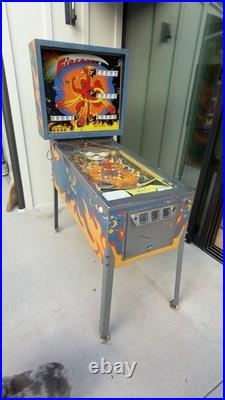 Bally Fireball Pinball C. 1970s Vintage American Analog Pinball Machine