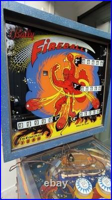 Bally Fireball Pinball C. 1970s Vintage American Analog Pinball Machine