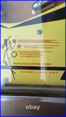 Bally Fireball Pinball C. 1970s Vintage American Analog Pinball Machine