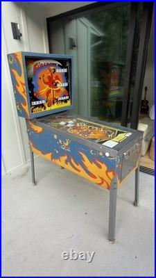 Bally Fireball Pinball C. 1970s Vintage American Analog Pinball Machine