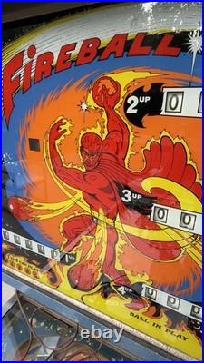 Bally Fireball Pinball C. 1970s Vintage American Analog Pinball Machine