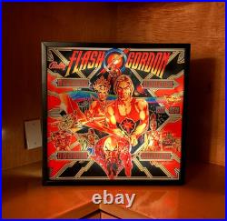 Bally Flash Gordon 1980 Pinball Wall Art LED Backglass Arcade Decor