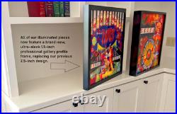 Bally Flash Gordon 1980 Pinball Wall Art LED Backglass Arcade Decor