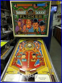 Bally Flicker Pinball Machine Electro M 2 Player Coin Operated 1975 Nice Cond
