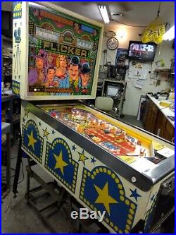 Bally Flicker Pinball Machine Electro M 2 Player Coin Operated 1975 Nice Cond