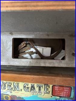 Bally Golden Gate Pinball Machine with Cabinet Backglass Art