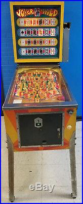 Bally Joker's Wild Gambling Pinball Machine! WORKS GREAT! GOOD CONDITION