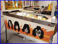 Bally Kiss Pinball Machine Leds Looks Great 1979 Classic Gene Simmons Nice