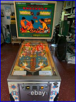 Bally Knockout Pinball Machine Vintage Good Clean Full Working Condition 1975