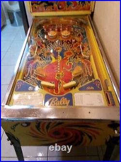 Bally Pinball Fireball 1976 Pinball Machine Old Original