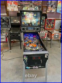 Bally Pinball Machine Addams Family Color Display Nice Gameroom Free Shipping