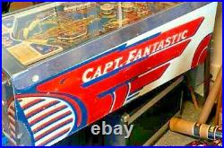 Bally Pinball Machine Captain Fantastic Em Version Elton John Free Shipping