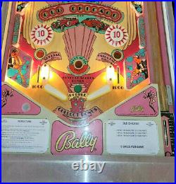 Bally Pinball Machine Old Chicago Refurbished Gameroom Free Shipping