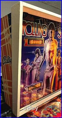 Bally Pinball Machine Rolling Stones Arcade Gameroom Free Ship