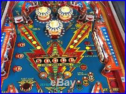 Bally Pinball Six Million Dollar Man Pinball Machine LEDS $399 SHIPS VERY NICE