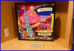 Bally Sky Rocket 1971 Pinball Wall Art LED Backglass Arcade Decor