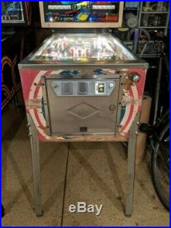 Bally Space Time Pinball Machine, 4-Player (Fully Working, Vintage 1972)