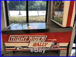 Bally Vintage Night Rider Pinball Machine 1977