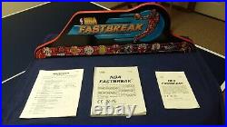 Bally's NBA Fastbreak Pinball Machine with Marquee Kit Excellent Condition
