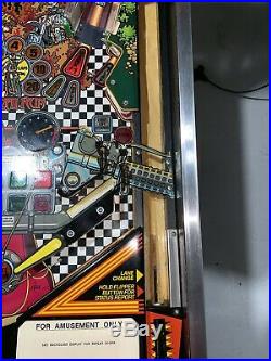 Banzai Run Pinball Machine Williams Coin Op Arcade 1988 Free Shipping