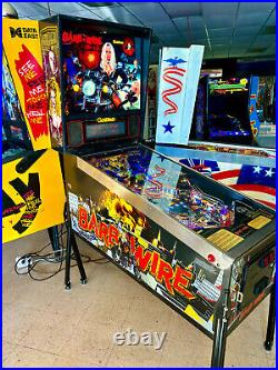 Barb Wire Pinball Machine by Gottlieb Pamela Anderson