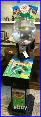 Baseball Mania Pinball Gumball Rubber Ball Machine Arcade Game BVP Designs