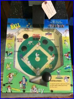 Baseball Mania Pinball Gumball Rubber Ball Machine Arcade Game BVP Designs