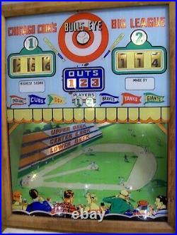 Baseball Pinball Machine Pitch And Bat Chicago Coins