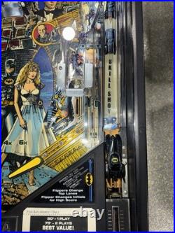 Batman Pinball Machine Data East 1991 Orange County Pinballs FREE SHIPPING