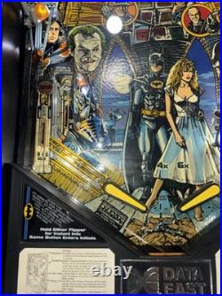 Batman Pinball Machine Data East 1991 Orange County Pinballs FREE SHIPPING