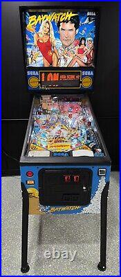 Baywatch Pinball Machine Sega 1995 David Hasselhoff Orange County Pinballs